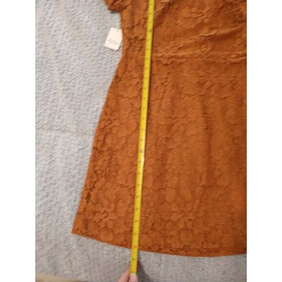 Free People Sleeve Lace Cut Out Dress NWT Sm Boho Cottage Core Feminine - Picture 8 of 12